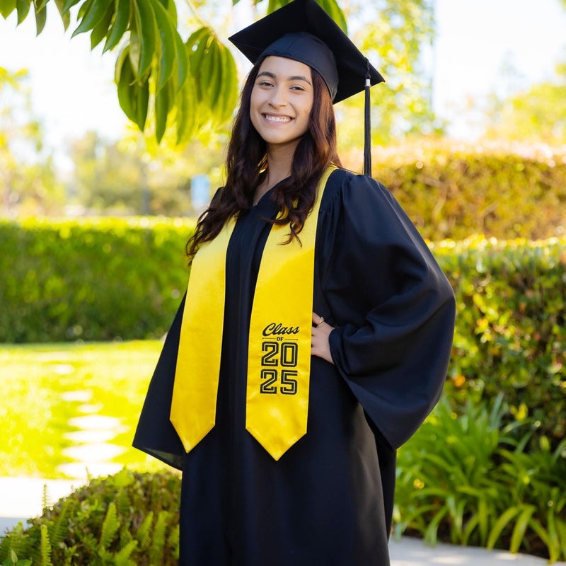 Endea Graduation Stole Class of 2025 With Classic Tips - Unisex Adult - 62" Long - Graduation Sash - Image 1